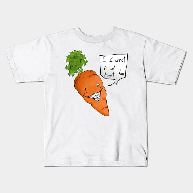 Carrot Kids T-Shirt by TheDoodleDream